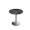 Holland Bar Stool Co 30 Tall OD214 St Steel Table Base w22 Dia foot and 32 Dia Black Marble Top, IndoorOutdoor OD214-2230SSODS32RBM - alternate 1